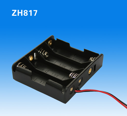 (ZH817)5號(hào)4節(jié)并排裝電池盒 (ZH817)5號(hào)4節(jié)并排裝電池盒